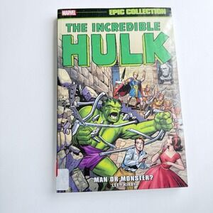 INCREDIBLE HULK EPIC COLLECTION: MAN OR MONSTER? ‎ TPB EX-LIB Comic Book B8
